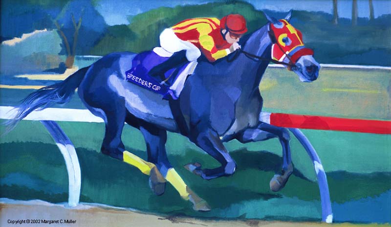 Painting of Skip Away.